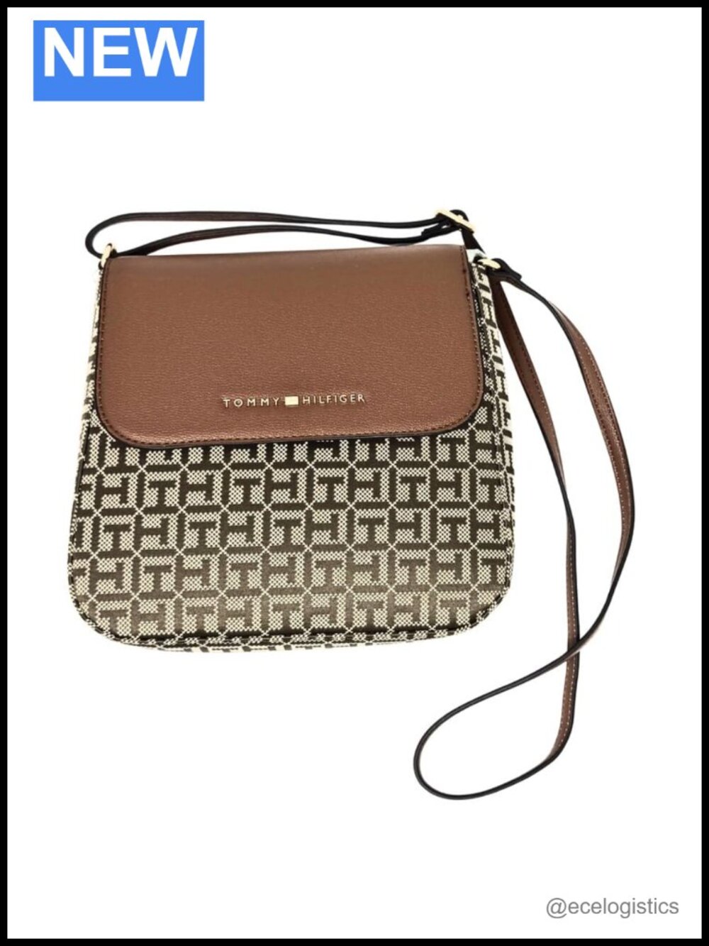Crossbody Saddle Bag Polyester Nylon Lining Snap Closure